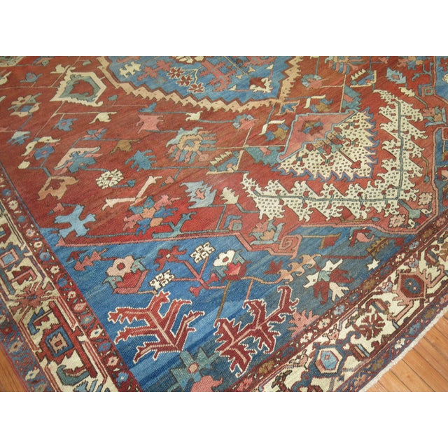 19th Century Antique Bakshaish Rug, 10' X 11'9'' For Sale In New York - Image 6 of 12
