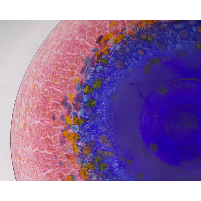 Late 20th Century Art Glass Centerpiece Signed by Artist Robert Held For Sale - Image 5 of 7