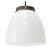 Metal Early 20th Century White Opaline and Brass Top Pendant Light from Philips, Holland For Sale - Image 7 of 7