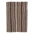 Vintage Turkish Kilim Rug in Ivory and Deep Brown Striped Design For Sale