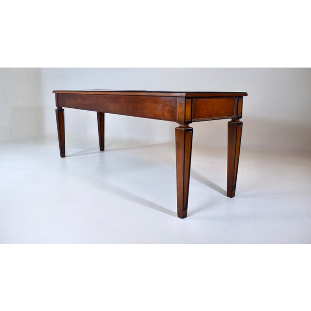 Mid 20th Century Neoclassical Style Italian Directoire Console Table, Rosso Verona Marble Top For Sale - Image 5 of 15