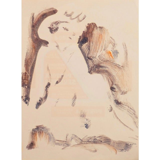 Paper Young Woman Seated' by Victor DI Gesu, Louvre, Paris, California Post-Impressionist, San Francisco Art Association, Los Angeles County Museum of Arts For Sale - Image 7 of 7