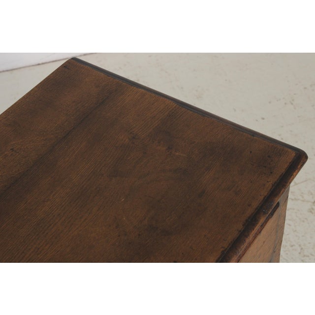 Wood English Tudor Oak 2 Tier Console Table For Sale - Image 7 of 14