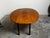 19th Century English Walnut Drop-Leaf Table with Oval Top and Straight Legs For Sale - Image 11 of 12