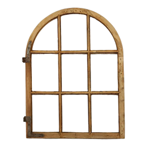 Antique Wood Arched Window