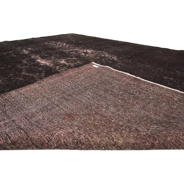 Mid 20th Century Vintage Turkish Rug With Rustic Industrial Luxe Style - 09'09 X 12'08 For Sale - Image 5 of 7