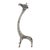 Vintage Italian Handmade Genuine Silver Stylized Giraffe Figurine Miniature For Sale