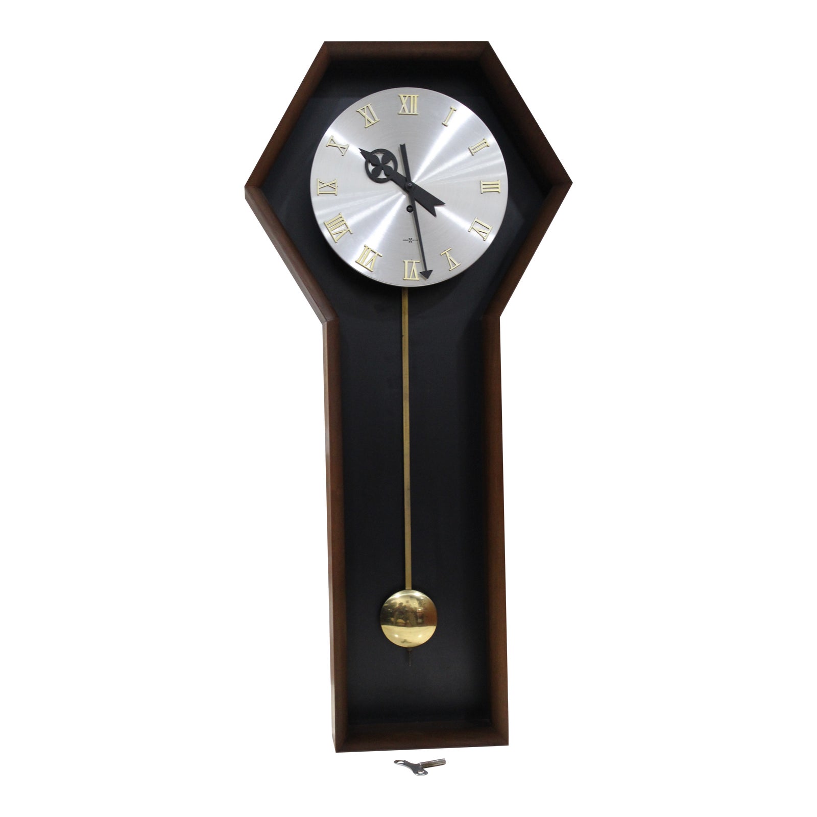 1970 Arthur Umanoff For Howard Miller Pendulum Coffin Clock 557 Chairish 1970 Arthur Umanoff For Howard Miller Pendulum Coffin Clock 557 Chairish