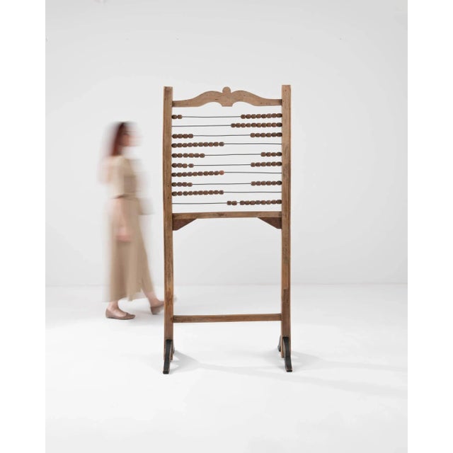 1900 - 1909 20th Century French Wooden Floor Abacus For Sale - Image 5 of 10