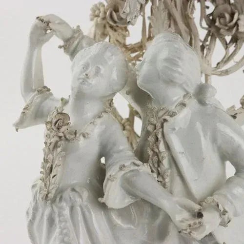 Sculptural Group in Porcelain from Capodimonte Factory For Sale - Image 3 of 11