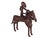 1980s Vintage African Dogon Bronze Horseman 6.5" H For Sale - Image 5 of 8
