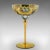 This is a vintage Venetian libation cup. An Italian, art glass and gilt finished decorative wine flute, dating to the late...