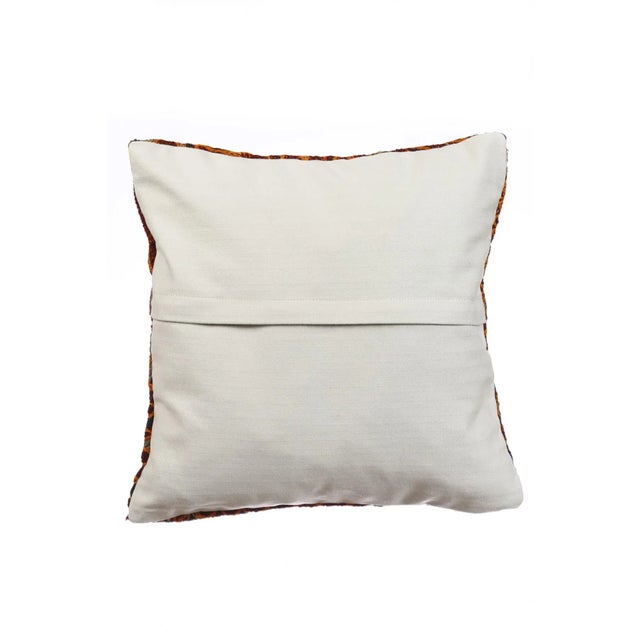 Traditional Embroidered Kilim Pillow Cover For Sale - Image 3 of 4