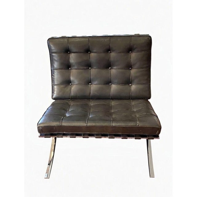 1990s Authentic Knoll Mies Van Der Rohe Barcelona Chair For Sale In Chicago - Image 6 of 9