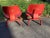 Red 2000s Red Eames Lcw Chairs for Herman Miller - Also Known as “Potato Chip” Chairs- Set of 2 For Sale - Image 8 of 12