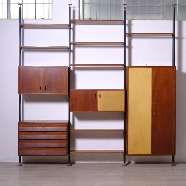 Italian Modular Bookcase with Floor-to-Ceiling Uprights For Sale - Image 16 of 18
