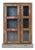 Showcase Cabinet in Patinated Solid Wood For Sale