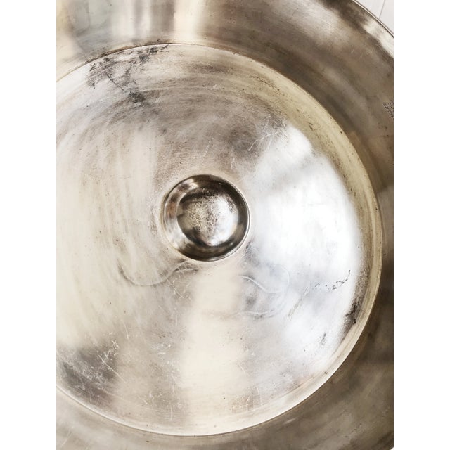 Metal Vintage Silver Plated Platter Cover From the St Regis Hotel Nyc For Sale - Image 7 of 9