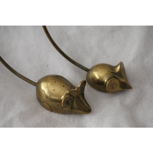 Vintage Gold Mice Figurines, 1970s, Set of 2 For Sale - Image 6 of 15