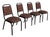 Mid-Century Tubular Metal Stacking Dining Chairs, Set of 4 For Sale