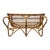 This is a handwoven rattan and cane settee of love seat, designed in the spirit of Franco Albini. The piece has a lovely...