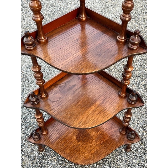 Early 20th Century Vintage Victorian Style Corner Shelf For Sale - Image 5 of 8