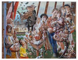 Pepe Hidalgo, The Violinist, 2020, Acrylic on Canvas
