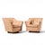 Mid-Century Modern Edward Wormley for Dunbar Style Mid Century Walnut Swivel Lounge Chairs - Pair For Sale - Image 3 of 12