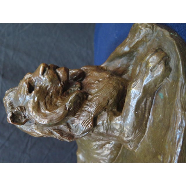 19th Century 19th Century Bronze Recumbent Lion For Sale - Image 5 of 12