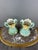 20th Century Art Nouveau Glazed Ceramic Vases with Floral Decoration, Set of 2 For Sale - Image 9 of 10