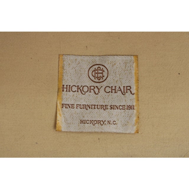 Hickory Chair Mahogany Frame Sheridan Style Loveseat Settee For Sale - Image 17 of 17