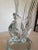 Art Deco 1940s Pressed Glass Dove Vase For Sale - Image 3 of 5