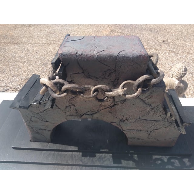 Late 20th Century Large Raku Sculpture By Bruny Graves For Sale In Houston - Image 6 of 6