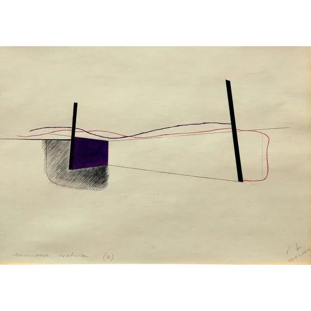 "Memoria Erotica (2) by Nicholas Pogany (American, 20th Century). Lithograph on paper. Signed lower left. Titled "Memoria...