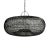 Black Wicker Donut Pendant Lantern Medium For Sale - Image 12 of 12