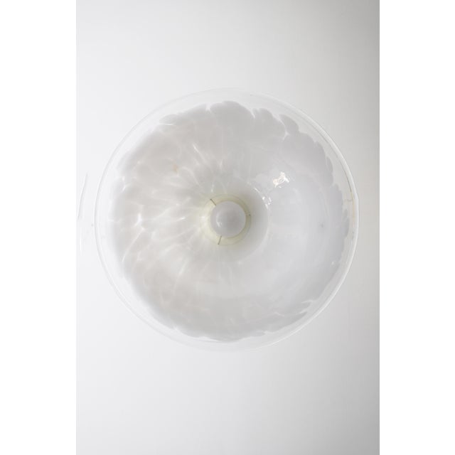 Metal Large Marbled Glass Pendant Lamp from Holmegaard, Denmark, 1970s For Sale - Image 7 of 9