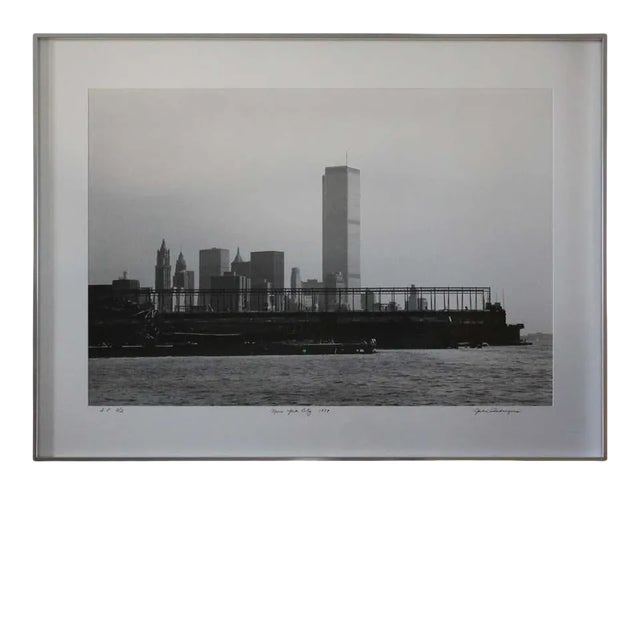 1979 "New York City World Trade Centers" Black and White Cityscape Photograph For Sale