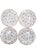 Ceramic Morris & Co. Porcelain Dessert Plates With Botanical Pattern and Scalloped Edges - Set of 4 For Sale - Image 7 of 9