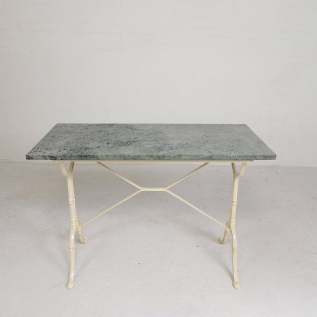 Beige Garden Table with Marble Top, 1950s For Sale - Image 8 of 18