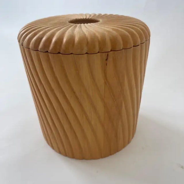 1970s Georges Briard Sculptural Organic Modern Carved Wood Ice Bucket, Thailand For Sale In Miami - Image 6 of 10