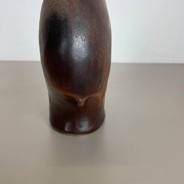 Ceramic German Fat Lava Ceramic Pottery Vase by Gerda Heukoth for Carstens Tönnieshof, 1970s For Sale - Image 7 of 18