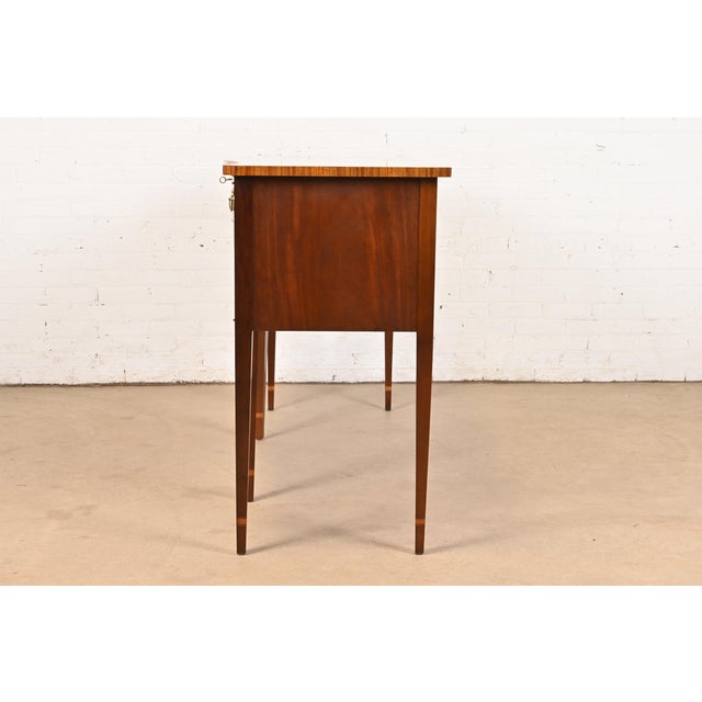 Councill Federal Inlaid Flame Mahogany and Satinwood Sideboard Credenza For Sale - Image 12 of 14