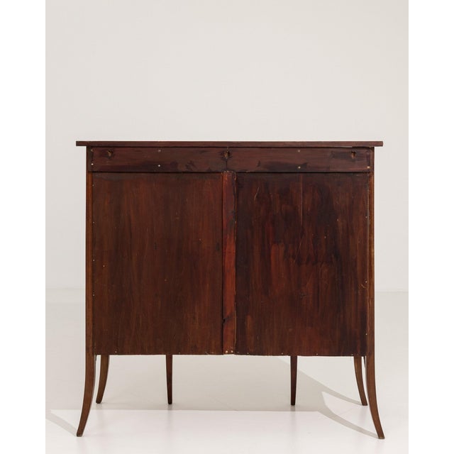 19th Century France Edwardian Brown Wood Display Cabinet For Sale - Image 10 of 10