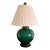Monumental Chinese Emerald Green Porcelain Vase Table Lamp For Sale