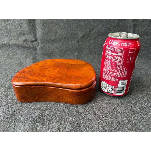Vintage California Redwood Freeform Box For Sale - Image 9 of 16