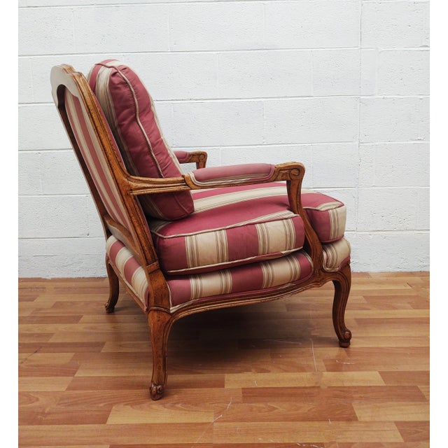 1980s Baker Furniture French Provincial Louis XV Chairs-a Pair For Sale - Image 5 of 10