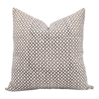 Fabdivine Traditional Block Print Pillow Cover 14x20 Inch Duck Canvas-Kabutar Jaal For Sale