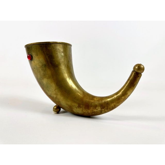 1930s Danish Drinking Viking Horn from Bottega Jacobs, 1930s For Sale - Image 5 of 10