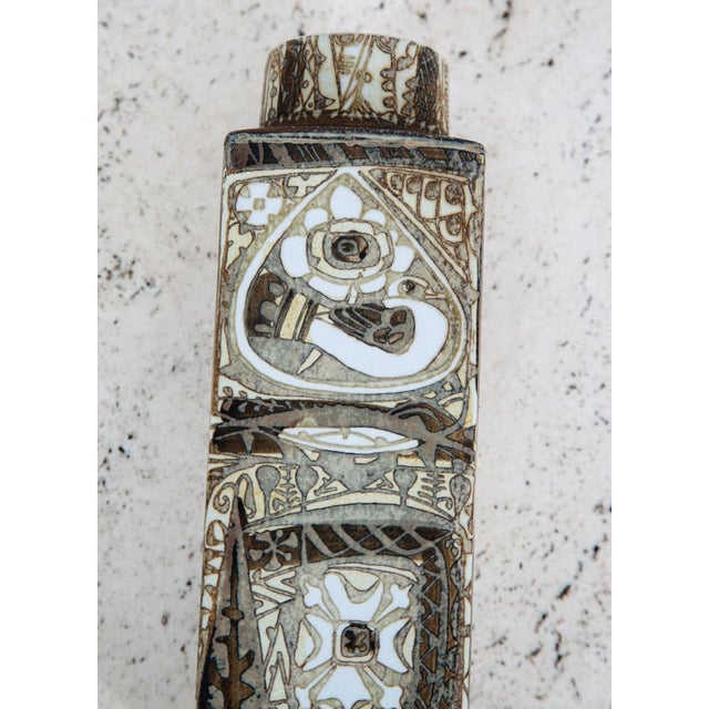 Mid Century Modern Ceramic Vase Royal Copenhagen Nils Thorsson Baca 719 Fajance For Sale - Image 11 of 12