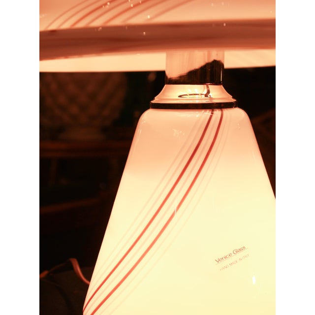 Venini Large Italian Murano Glass Table Lamp from Venini, 1950s For Sale - Image 4 of 7